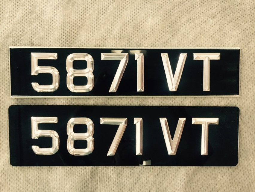 Jensen 541S Number Plate