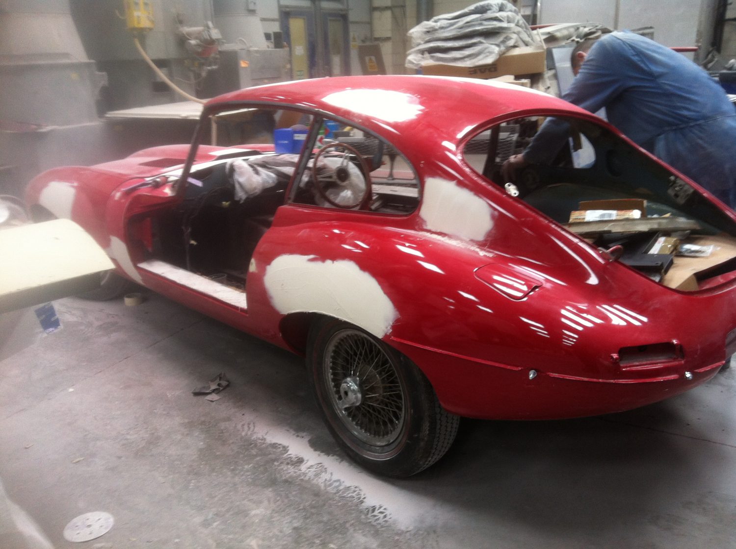 Well on the way to a new paint finish Bridge Classic Cars