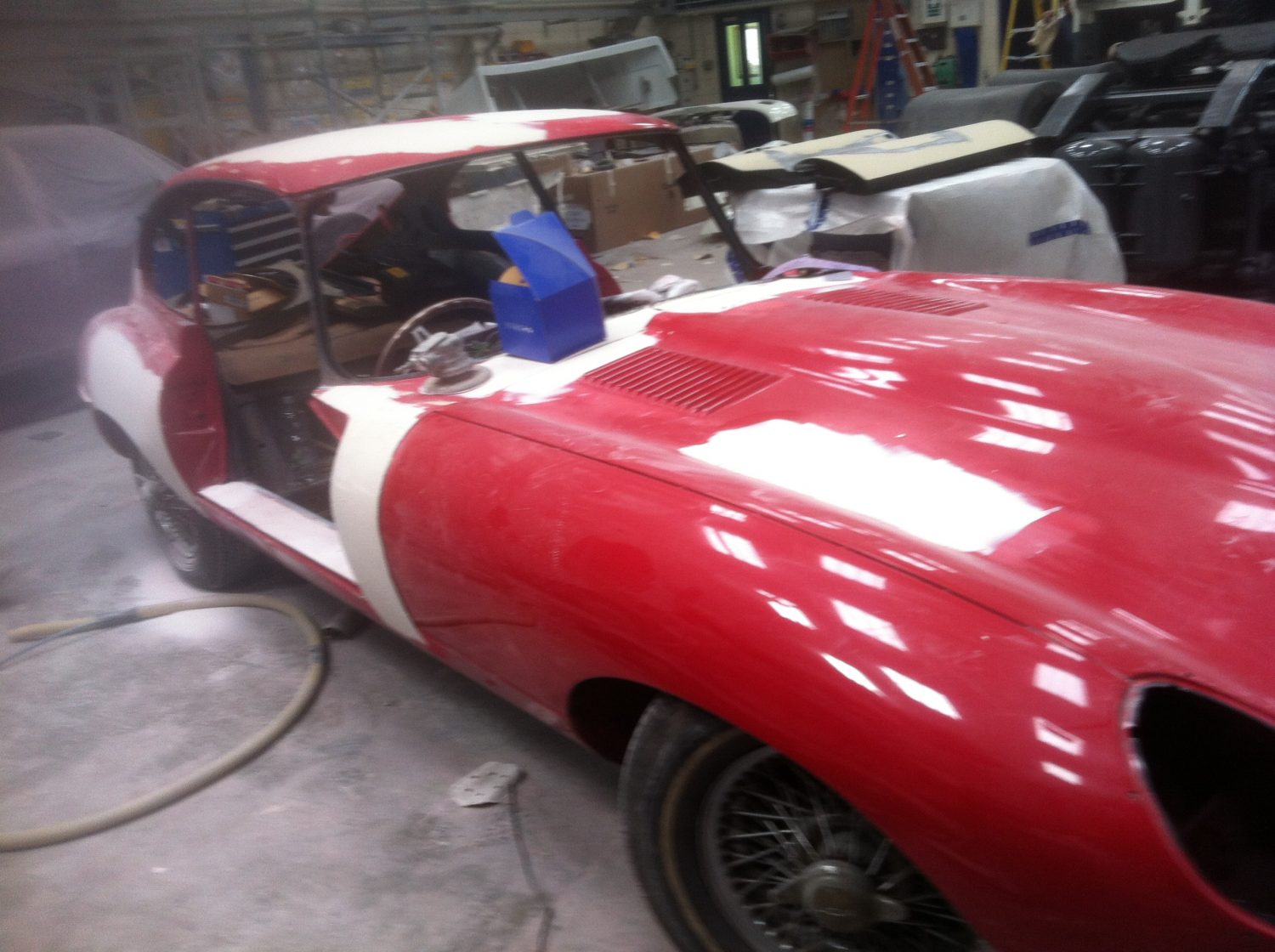 Well on the way to a new paint finish Bridge Classic Cars