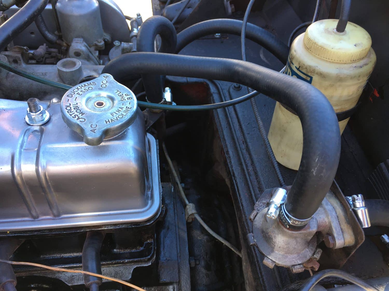 Replacing the hoses on our Triumph Spitfire Bridge Classic Cars