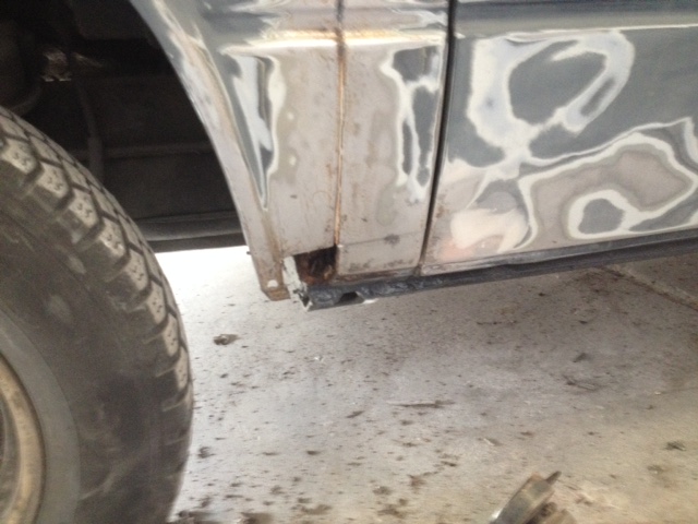 1989 VW Near Side Front Arch Repaired