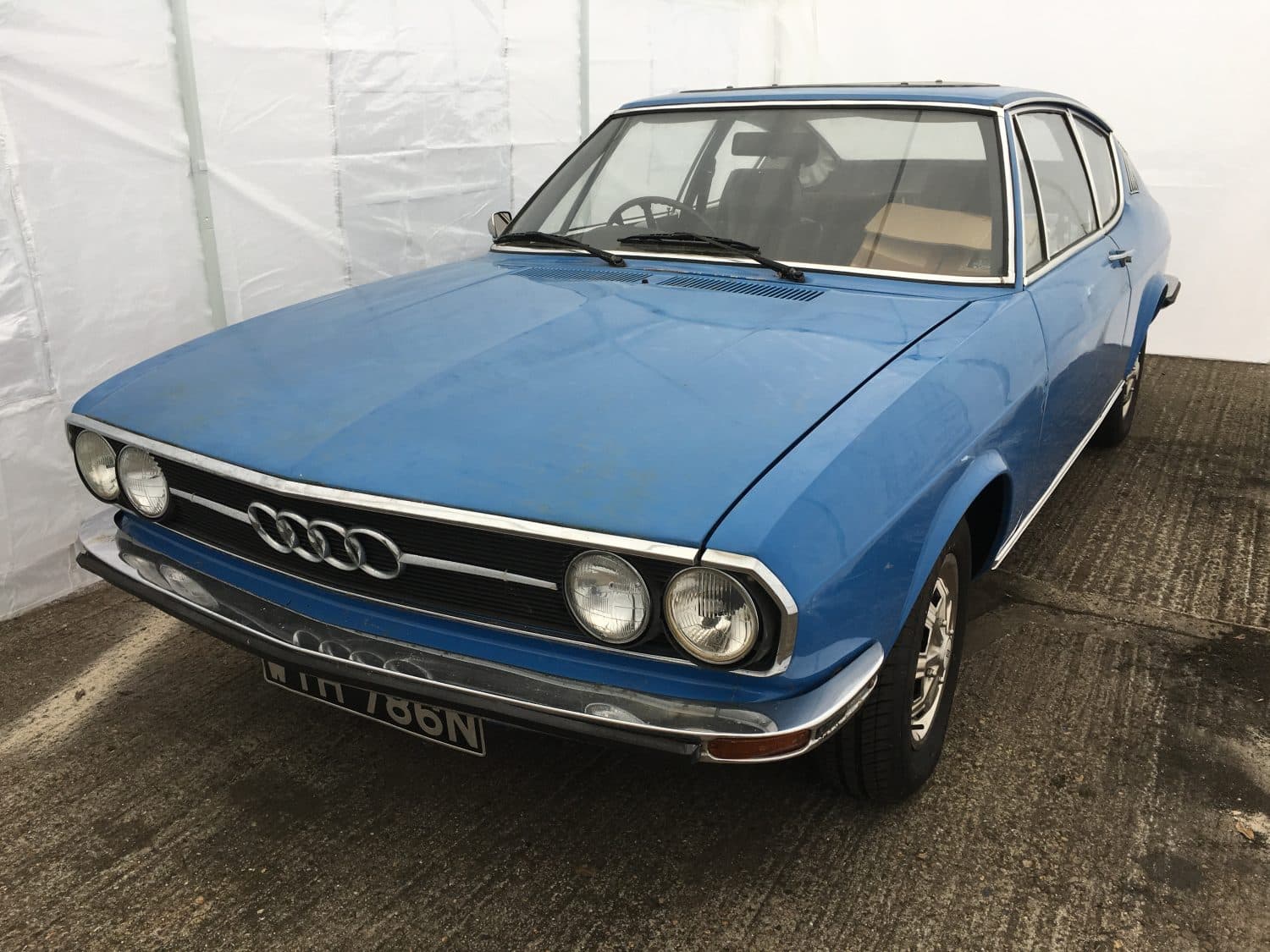 1974 Audi 100 Coupe S in for full restoration Bridge Classic Cars