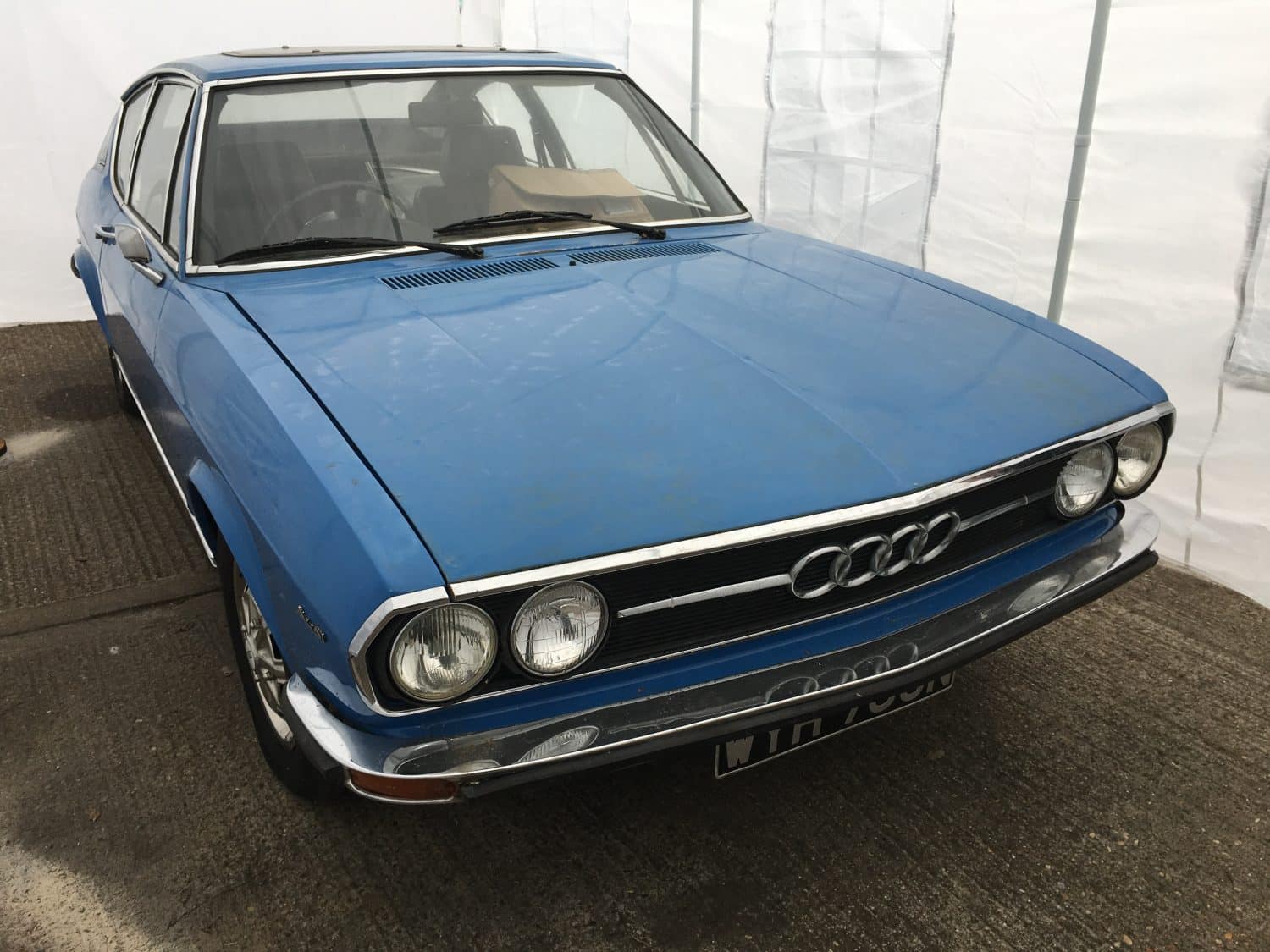 1974 Audi 100 Coupe S in for full restoration