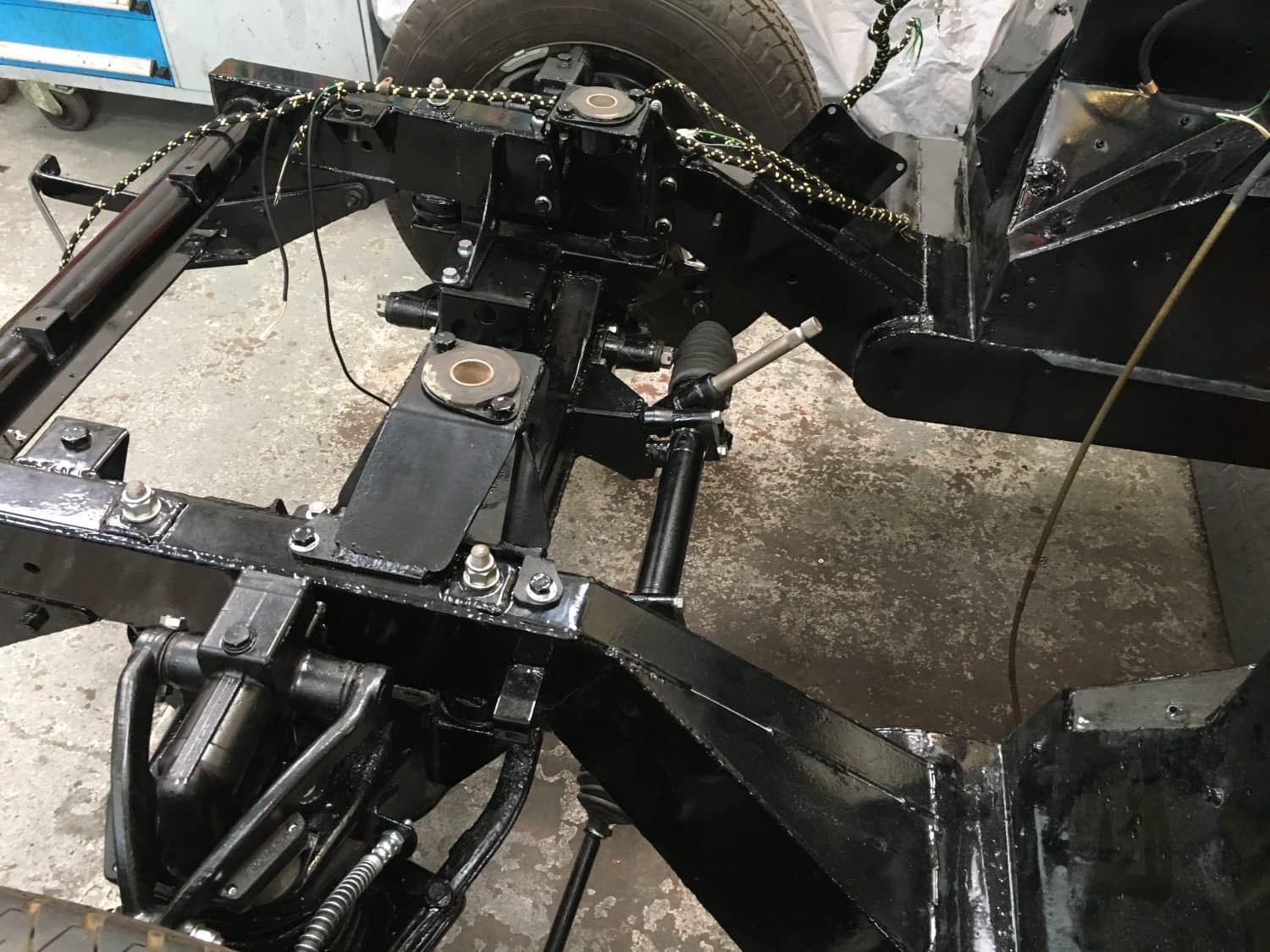 Fitting up the front assembly Bridge Classic Cars