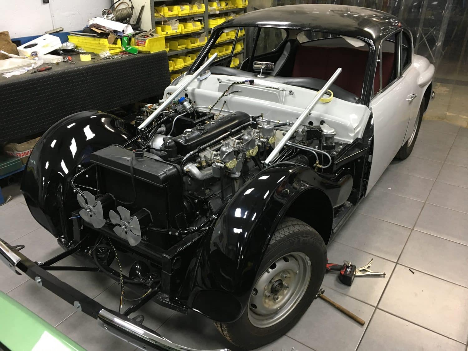 Gloss black wheel arches now fitted Bridge Classic Cars Bridge