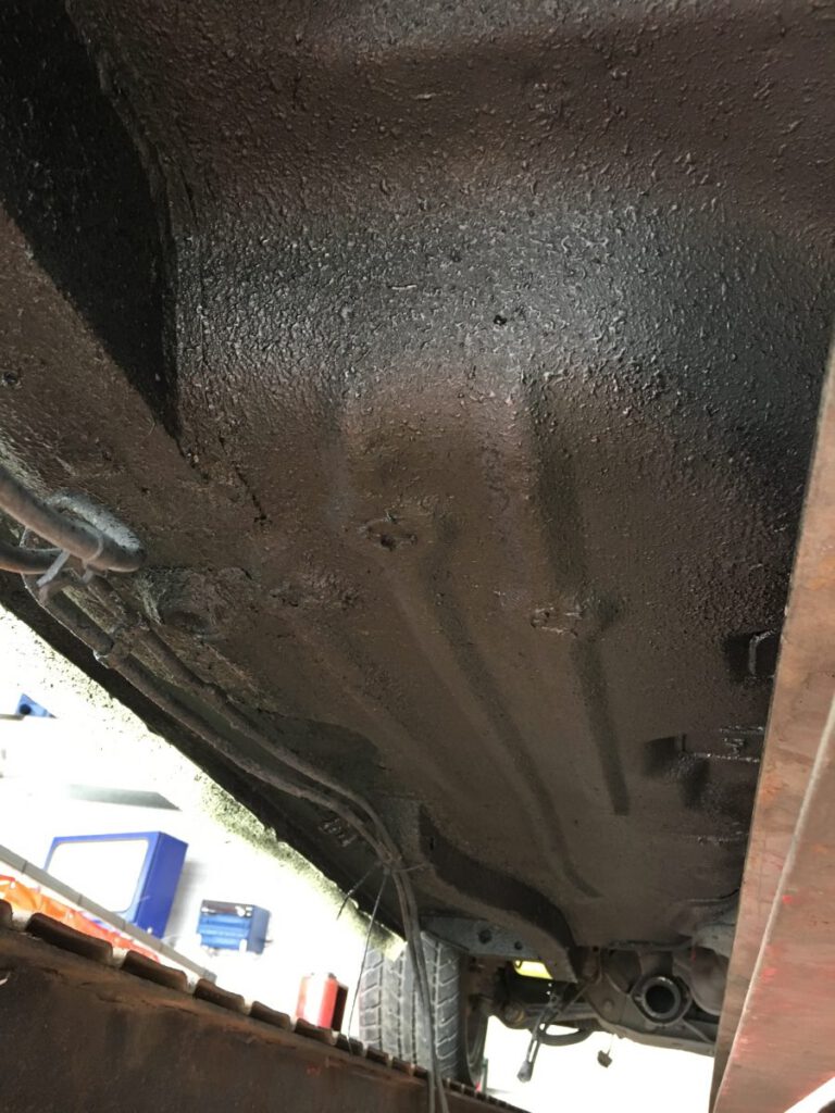 Under-sealing our 1983 Ford Capri