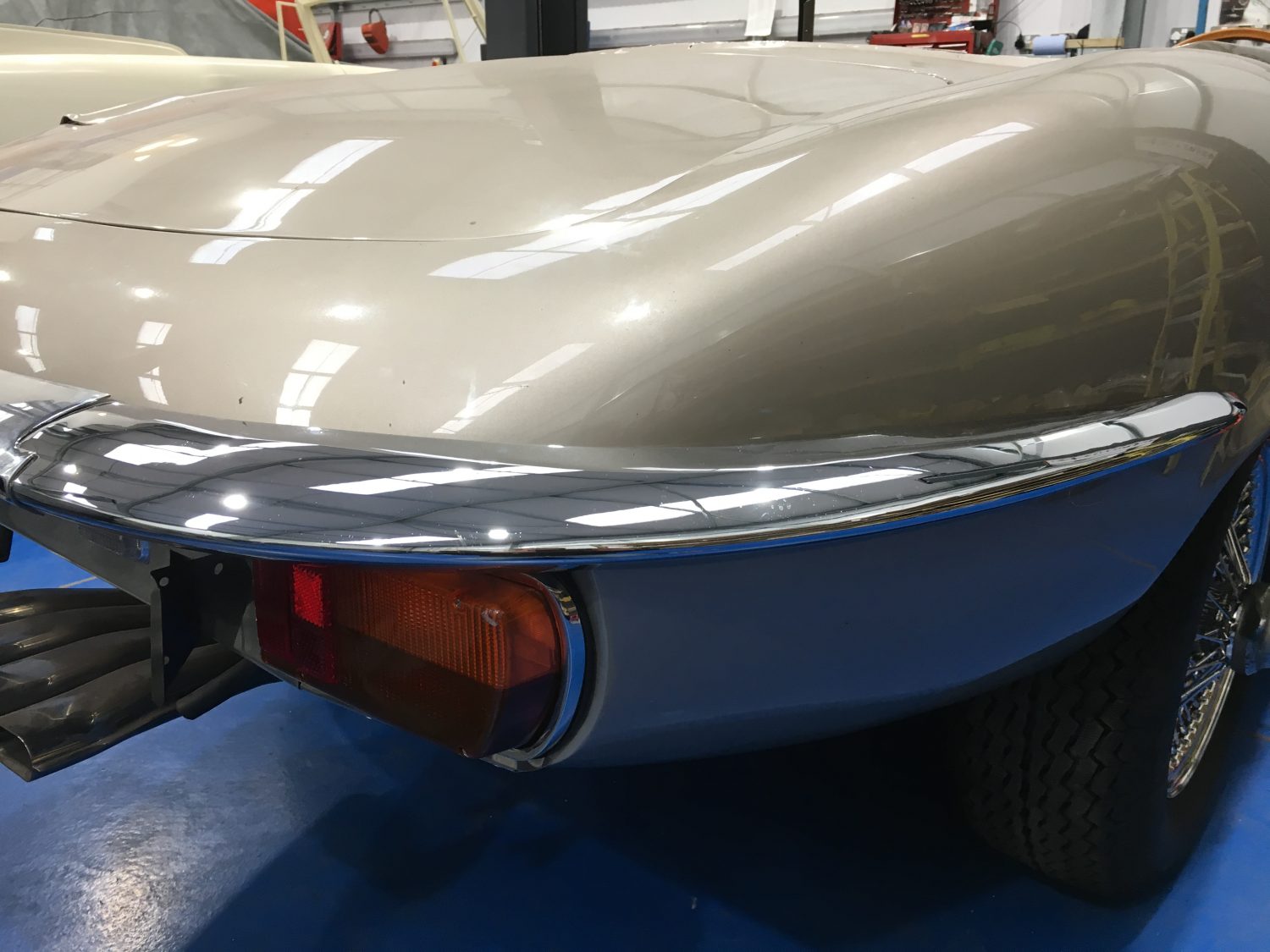 Repairing and rechroming the Jaguar EType bumper Bridge Classic Cars