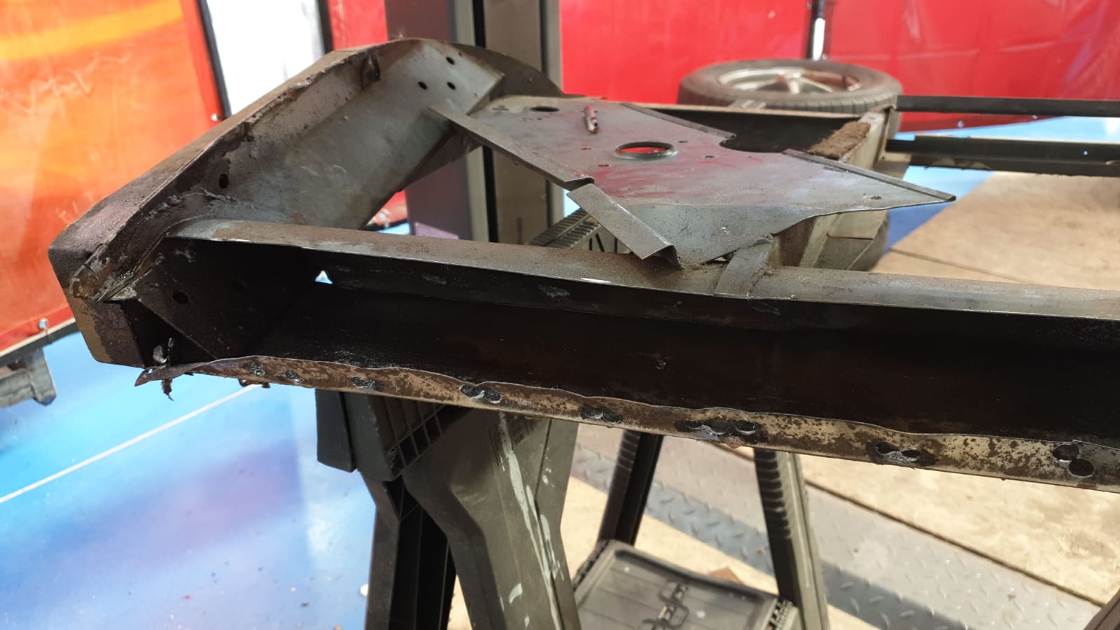 Repairing the Jensen door Bridge Classic Cars