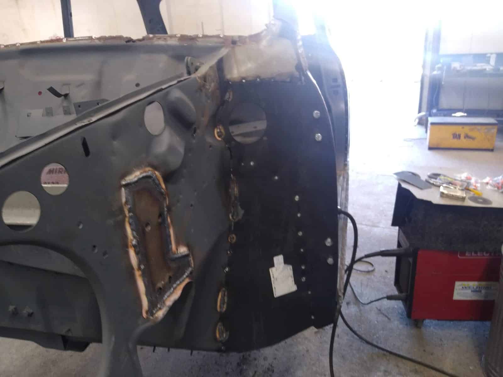 Progress is being made on our 1996 Mini body shell - Bridge Classic Cars