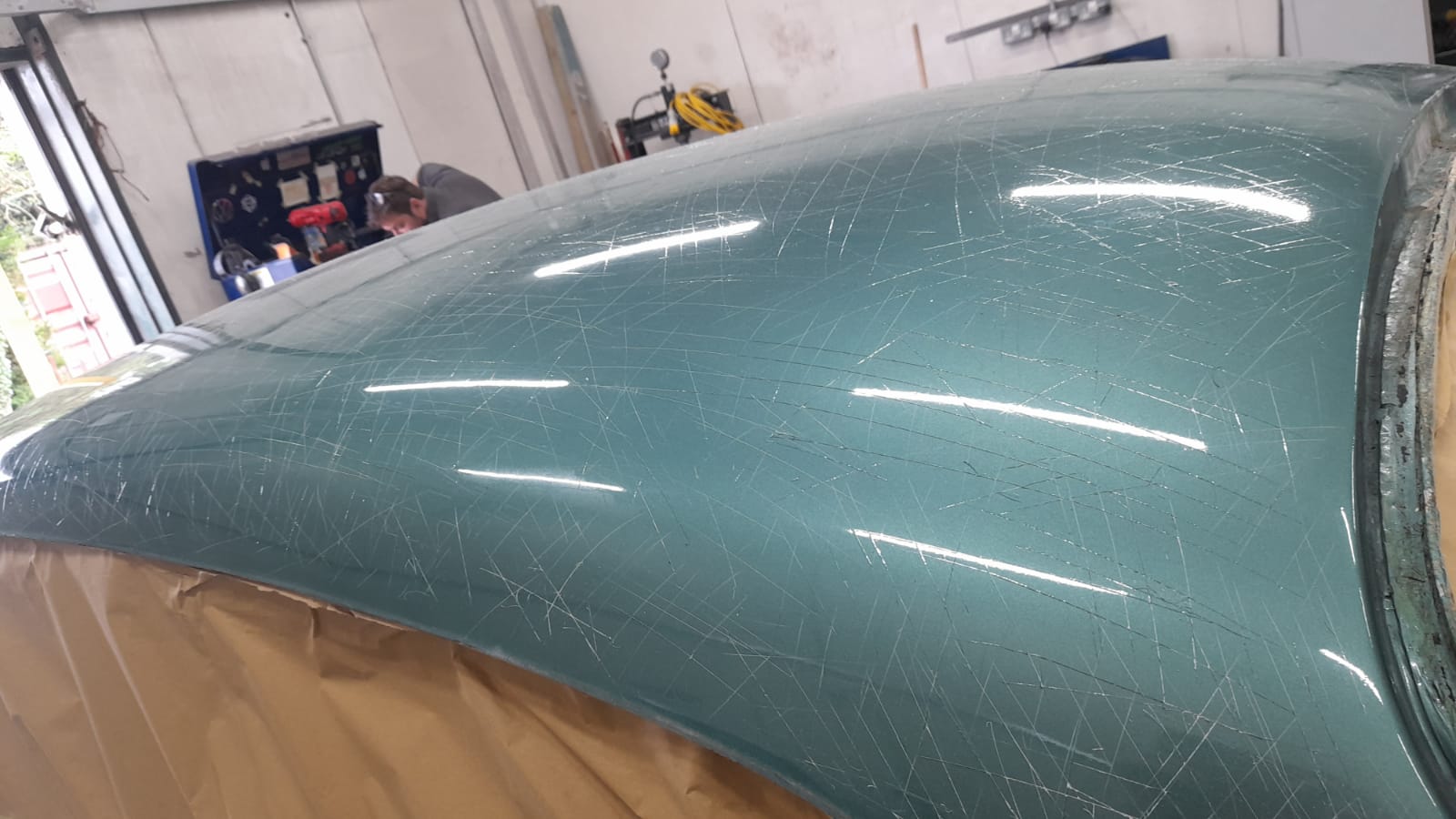 17062021 DB24 paint stripping (3) Bridge Classic Cars Bridge